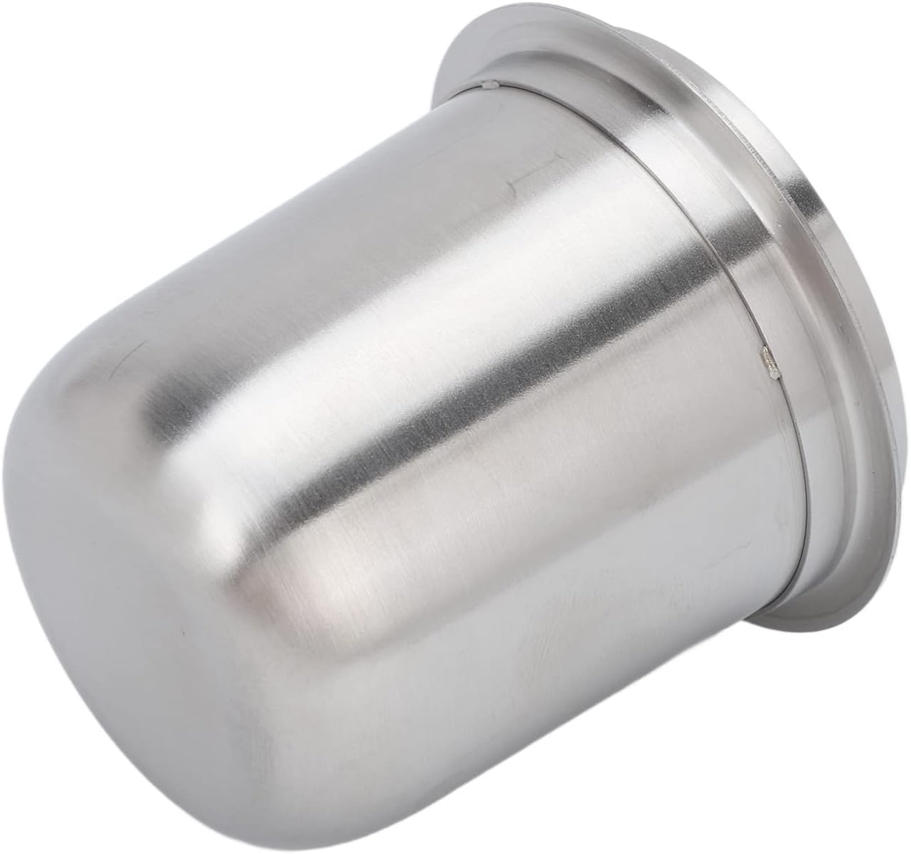 Espresso Dosing Cup Sturdy Stainless Steel Coffee Making Dosing Cup, 150ml 58mm Universal Inverted Coffee Powder Cup for Coffee Machine, 2.7x2.3x2.9in Espresso Cup Release Hand Kit (Silver)