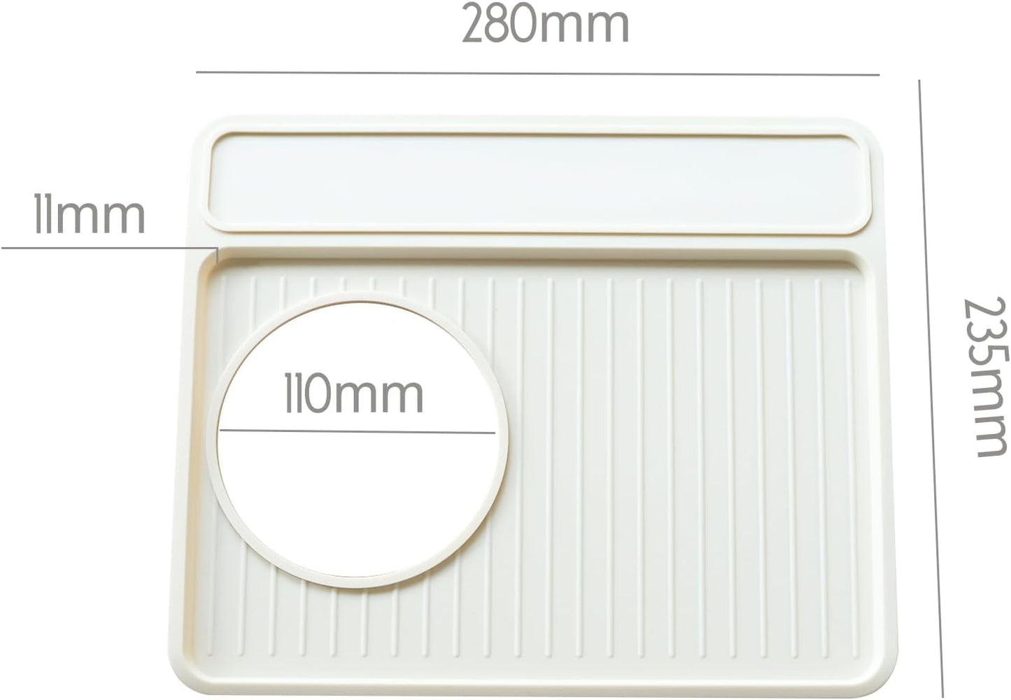 NOTSEK Tamping Mat for Breville 870/880, Silicone Top Mat for Breville Espresso Machine Accessories, Prevent Scratching, Beige