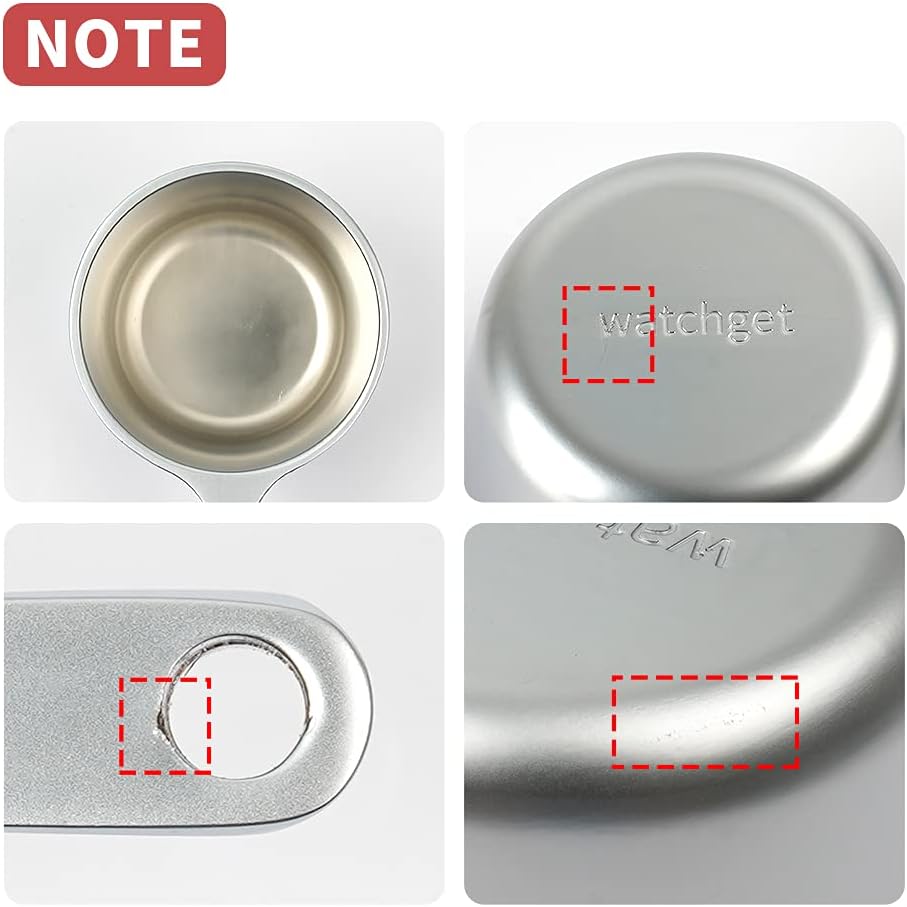 watchget Coffee Scoop 1 Tablespoon Metal Measuring Spoon for Coffee Beans, Ground Coffee, Tea, Milk, Short Handle Measuring Scoop Kitchen Tool