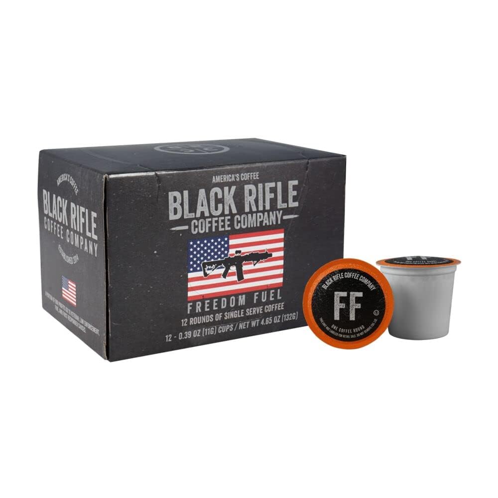 Black Rifle Coffee Company Freedom Fuel (Dark Roast Coffee Pods) Single Serve Pods, Dark and Bold Flavor, Helps Supports Veterans and First Responders, 72 Count
