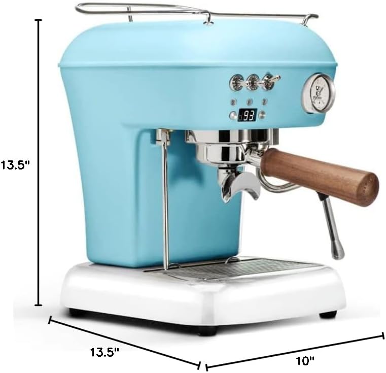 Ascaso Dream PID, Programmable Home Espresso Machine w/Volumetric Controls, 120V (Kid Blue)