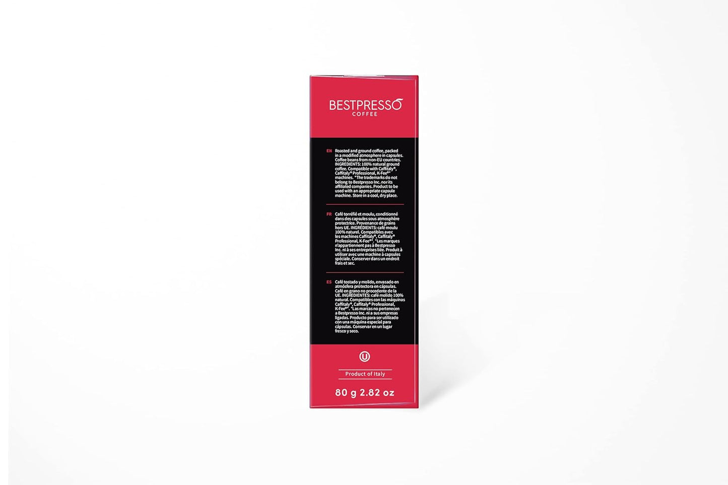 Bestpresso Coffee capsules compatible with Starbucks Verismo, Caffitaly, CBTL, K-fee systems 80 Pods (Verona)