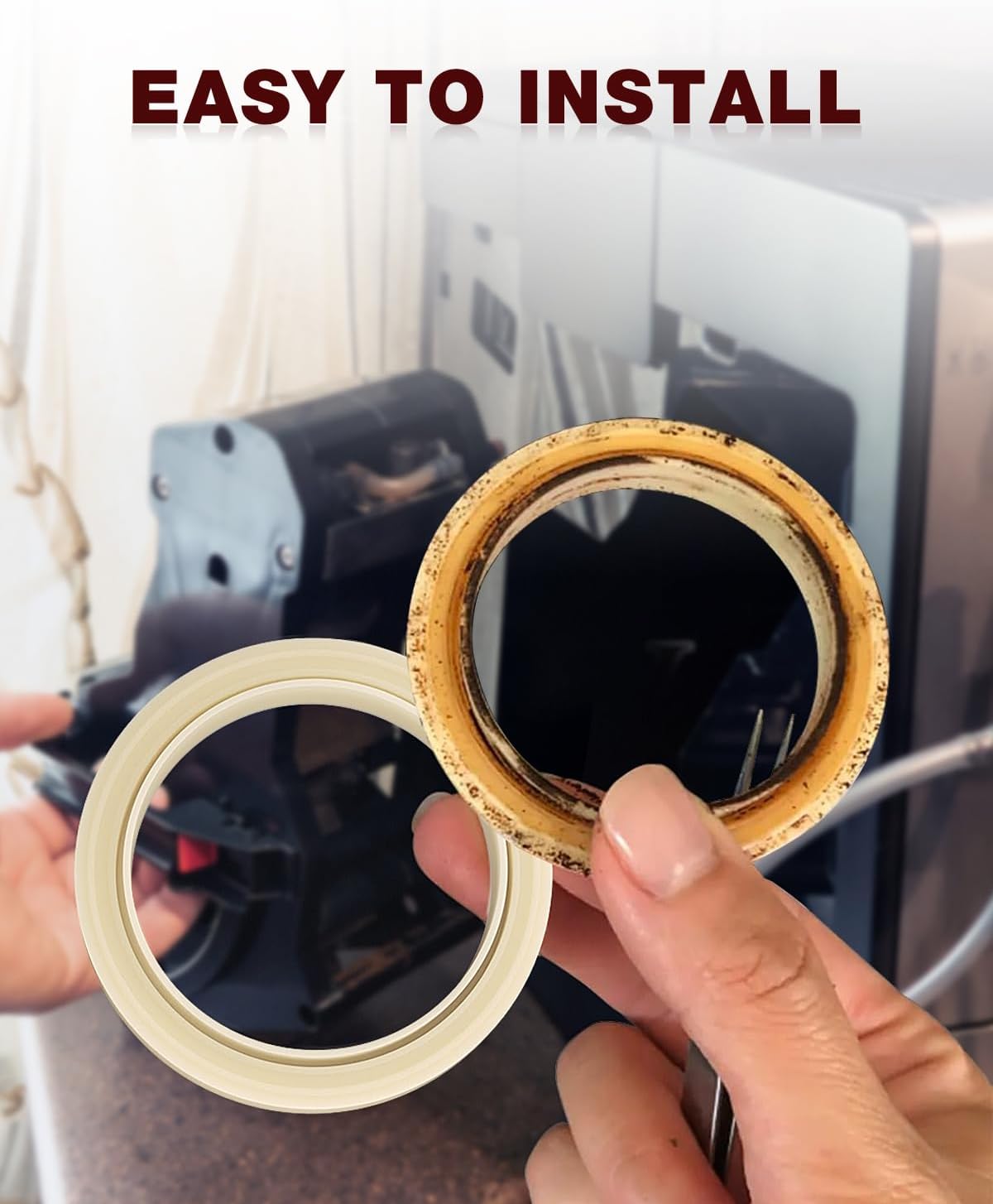 2PCS 54mm Silicone Steam Ring for Breville Espresso Machine 878/870/860/880/810/840/450/500 and Sage 880/878/875/870/810/500, Breville Espresso Machine Accessories Grouphead Gasket Replacement Part