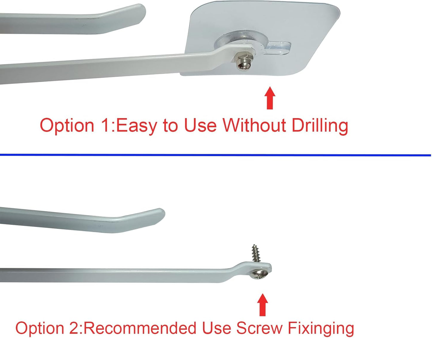 Adjustable Under Cabinet Coffee Mug Holder - Space-Saving Solution for Your Kitchen-Standard Cabinet Water Cup Organizer-2 Sets (12 Mobile Hooks-White)