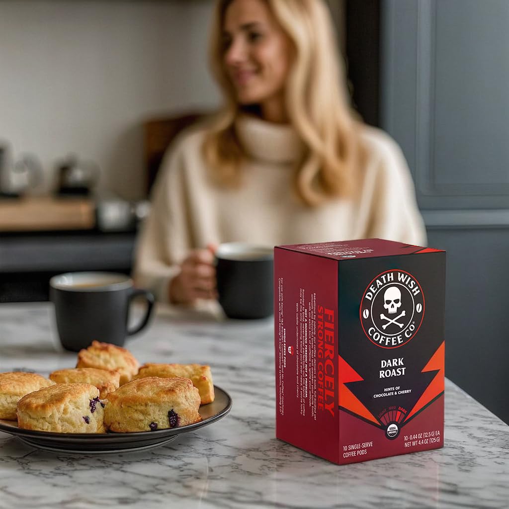 Death Wish Coffee, Dark Roast Pods 30 Count