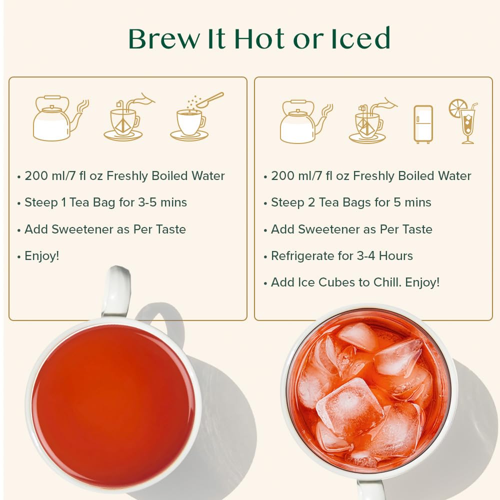 VAHDAM, Exotic Darjeeling First Flush Tea Leaves (100 Black Tea Bags) High Caffeine, Non GMO, Gluten Free | Aromatic & Robust | Unblended First Flush Darjeeling Tea Bags | Resealable Ziplock Pouch