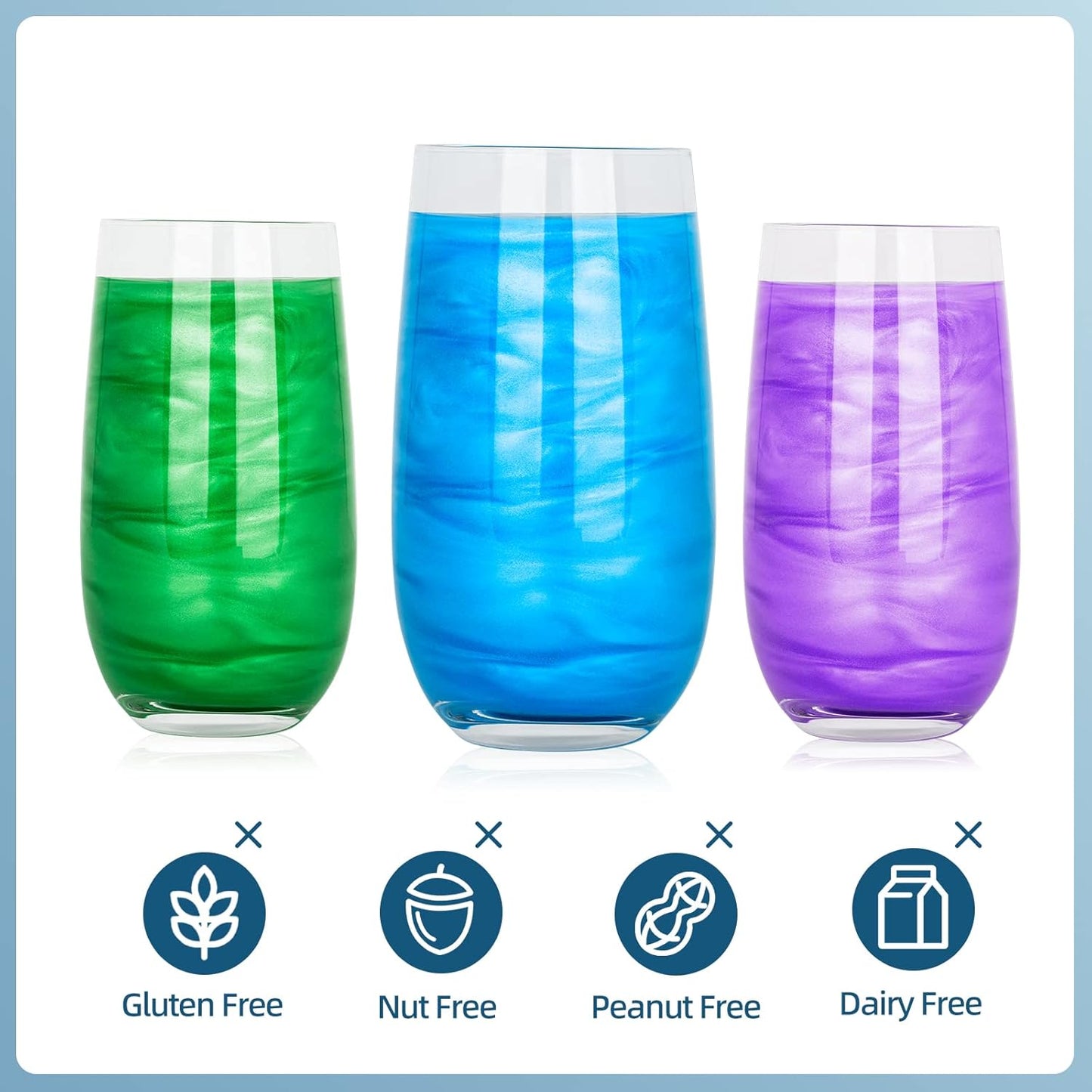 Edible Glitter - 10g Luster Dust Edible Food Grade Coloring Glitter for Cake Decorating, Baking, Drinks - Shimmer Dust Powder, Metallic Color Dusting Powder for Icing, Fondant, Candy, Cookie (Red)