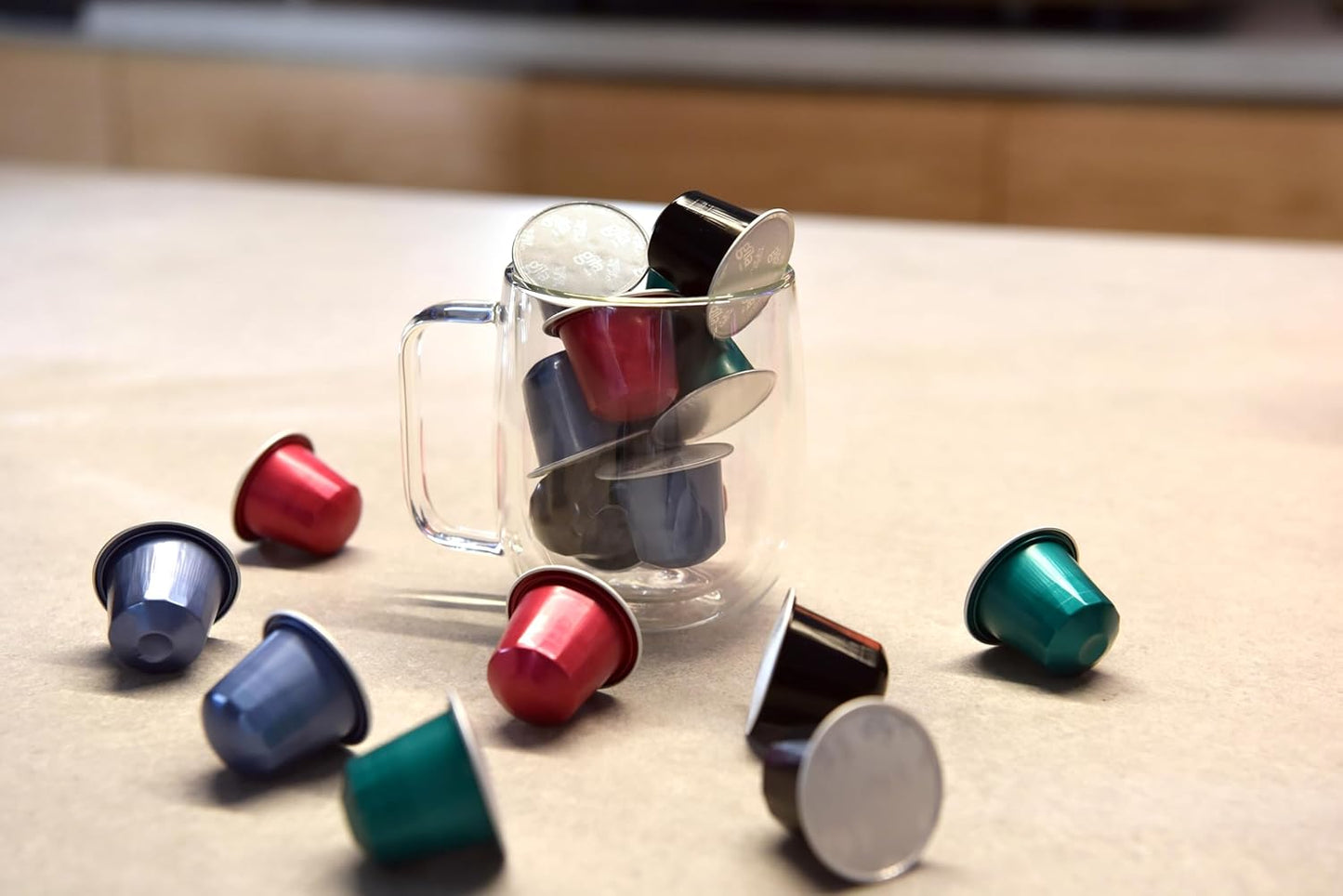 GILA Cafe Espresso Lungo aluminun coffee capsules compatible with Nespresso Original Machines Pack (6 pack x 10), 60 count