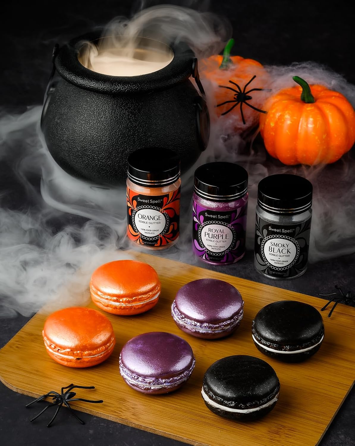 Sweet Spell Edible Glitter (15g) - Shimmer Sparkles for Drinks, Cakes, Cocktails - 100% Edible & Food Grade Glitter, Vegan, Gluten-Free (Orange)