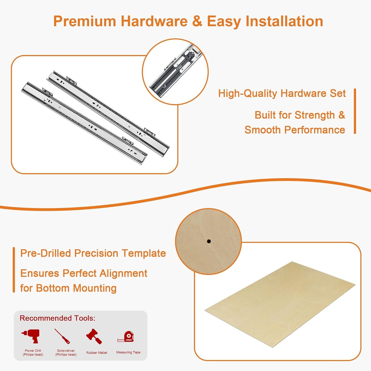 ALINE FURNITURE Pull Out Drawers for Cabinets Birch Wood, 18" W X 21" D Soft Close Slide Out Shelves for Kitchen Cabinets, Pullout Drawer for Pantry Cabinet Organizer