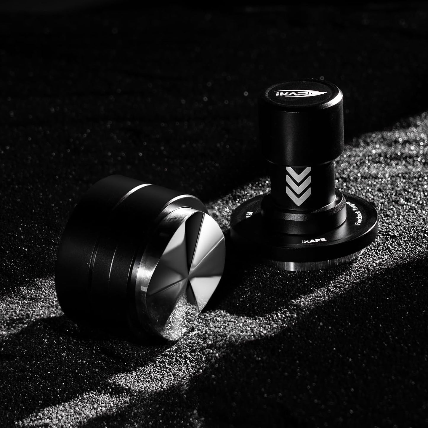 IKAPE 51MM Newly Upgrade Espresso Coffee Distributor, Coffee Dual-Bearing & High-Speed Distribution Tools, Adaptive Height Coffee Tamper Leveler for 51mm Portafilters