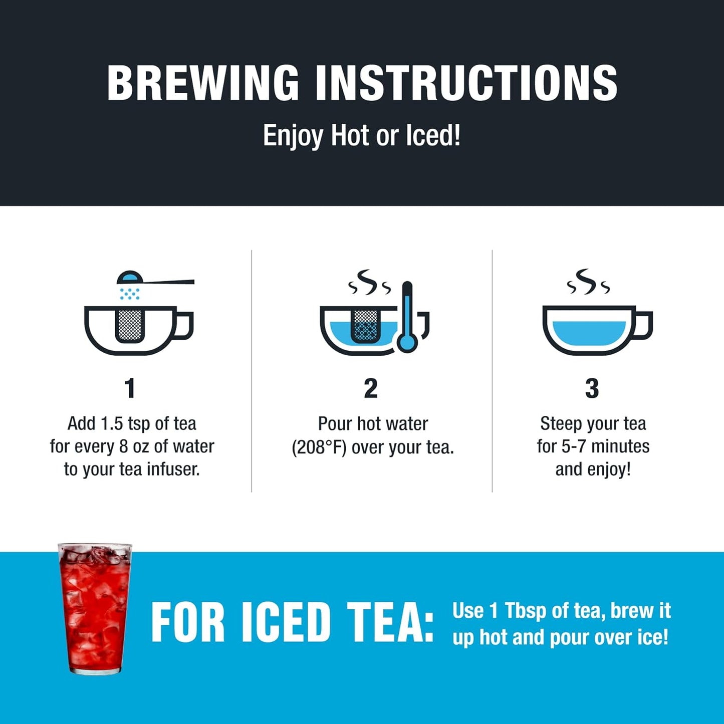 Tiesta Tea - Cranberry Hibiscus Rooibos Tea, Fireberry, Loose Leaf, Herbal Blend with Hibiscus, Cranberry, Currants & Rooibos, Enjoy Hot or Iced, 1.7oz Resealable Pouch, 25 Cups