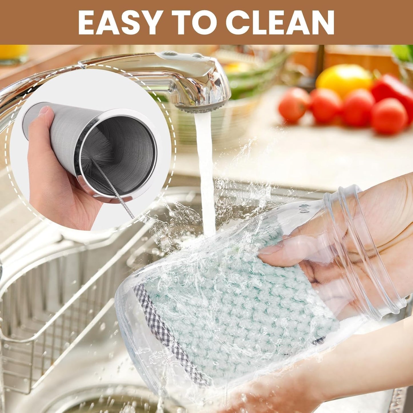 Cold Brew Coffee Maker,32 Oz Mason Jar Pitcher with Stainless Steel Filter, Pour Spout Handle Lid, Heavy Duty Glass Airtight & Leak-Proof Pitcher for iced coffee Tea Lemonade-Black