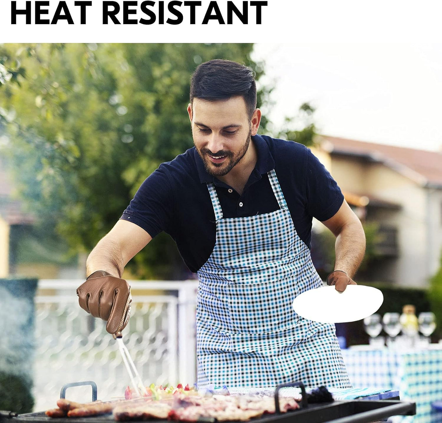 Vgo... 1-Pair Unlined Safety Cow Grain Leather Work Gloves Men, Rigger Gloves, Builder Gloves, Water Resistant, Palm Patched (Size S, Brown, CA9597WP)