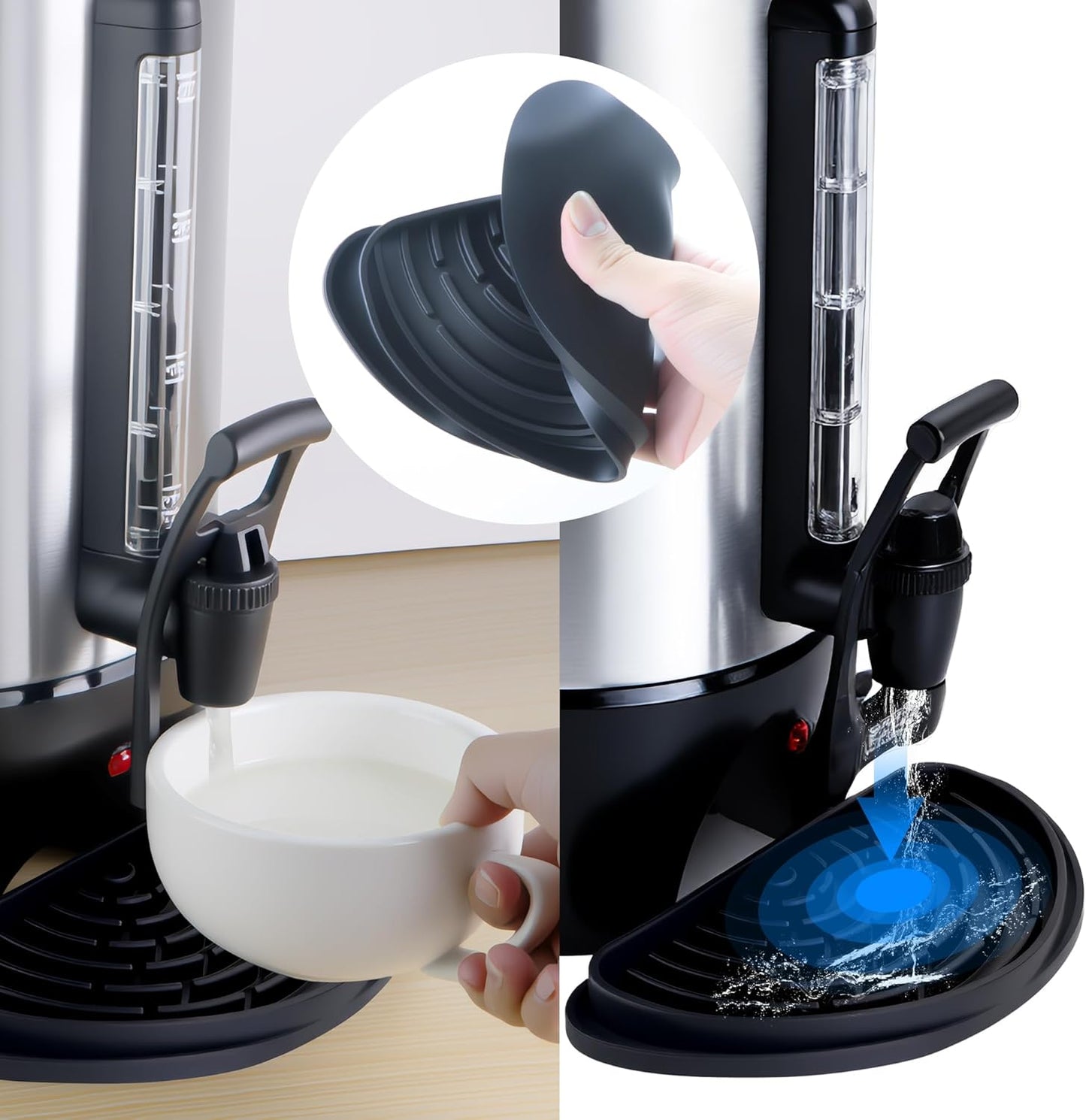 Coffee Drip Tray for Hamilton Beach 45 Cup Coffee Beverage Dispenser, Silicone Drip Pan for Drink Dispenser