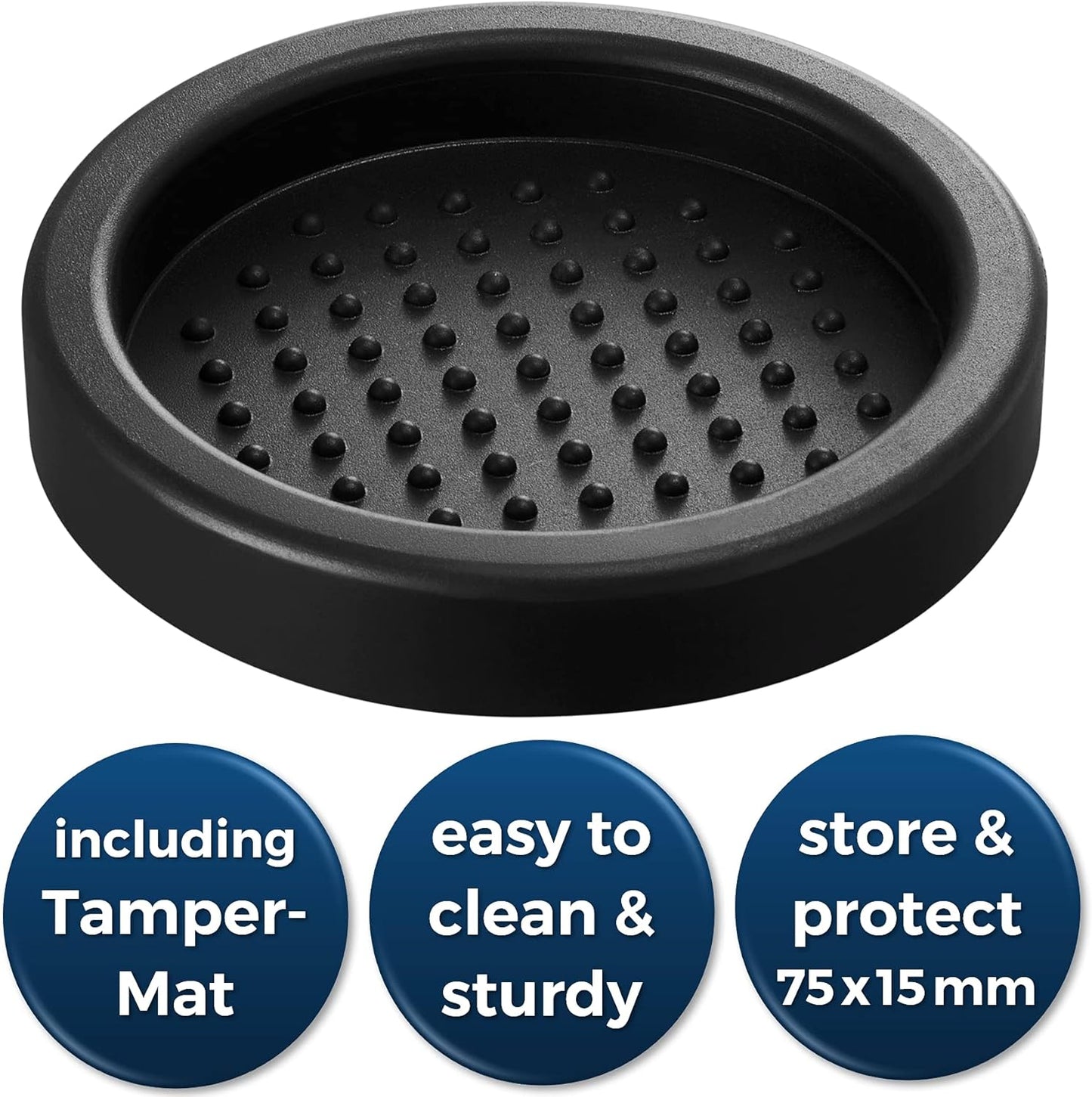 Premium Barista Espresso Tamper Set 53mm Aluminum and Stainless Steel (53mm, Aluminum Handle)