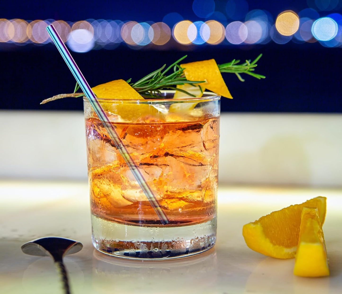 Stainless Steel Straws Short Small Mini Metal Kids 6 Inch Drinking Straw Reusable for Cocktails Coffee Mugs Goblets Bar Party Home Office Restaurant with Cleanning Brush, Colorful 8Pcs