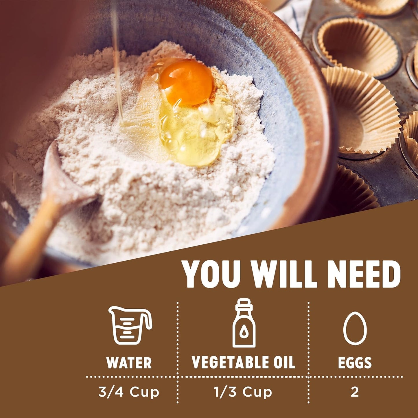 Krusteaz Muffin Mix, Double Chocolate Muffin Mix, Made with Real Chocolate Chips & No Artificial Flavors, Colors or Preservatives, 20 OZ Box (Pack of 2)