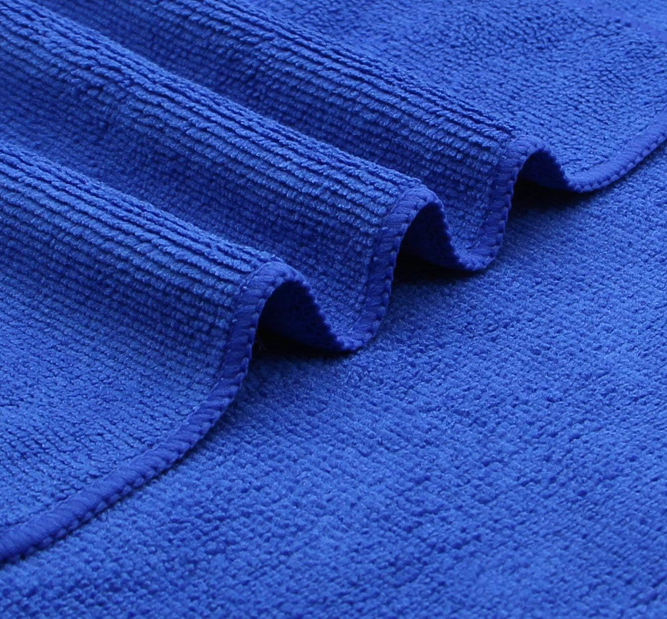 Microfiber Dish Cloths Fast Drying Kitchen Cleaning Cloth Dish Rags Dust Cloths Ultra Absorbent Lint Free Washcloths 12inch x 12inch 10 Pack Dark Blue