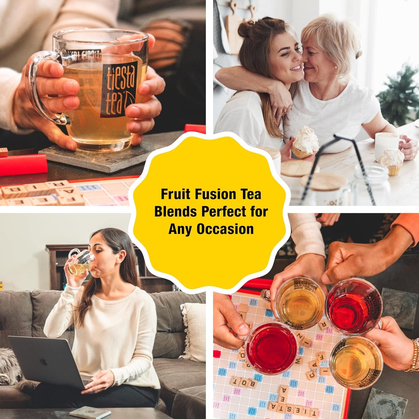 Tiesta Tea - Lemon Ginger Turmeric, Loose Leaf, Lemon Ginger Herbal Tea, Premium Non-Caffeinated Herbal Blend, Make Hot or Iced & Brews Up to 200 Cups, 16 Ounce Resealable Bulk Pouch