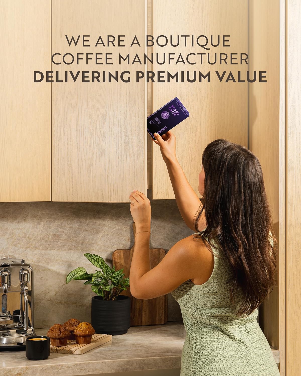 ROSSO CAFFÈ Espresso Coffee Pods for Nespresso Original Machines - 80 Capsules Dark Roast Intense Pack, 4 Strong and Robust Flavors - Made in Italy