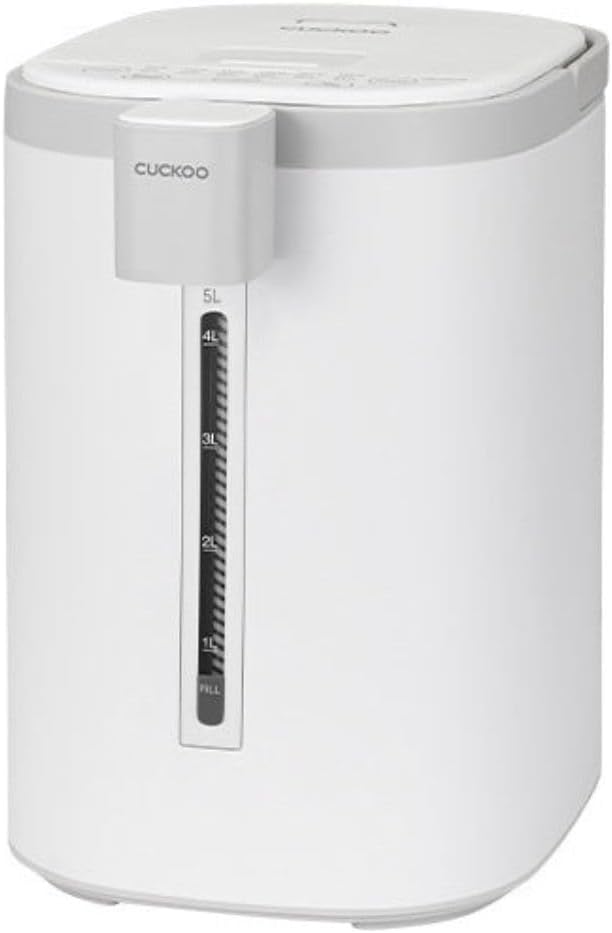 CUCKOO CWP-A501TW 5-Liter Hot Water Dispenser & Warmer with 4 Operating Modes, Chlorine Evaporation, Child Lock Function (White/Gray)