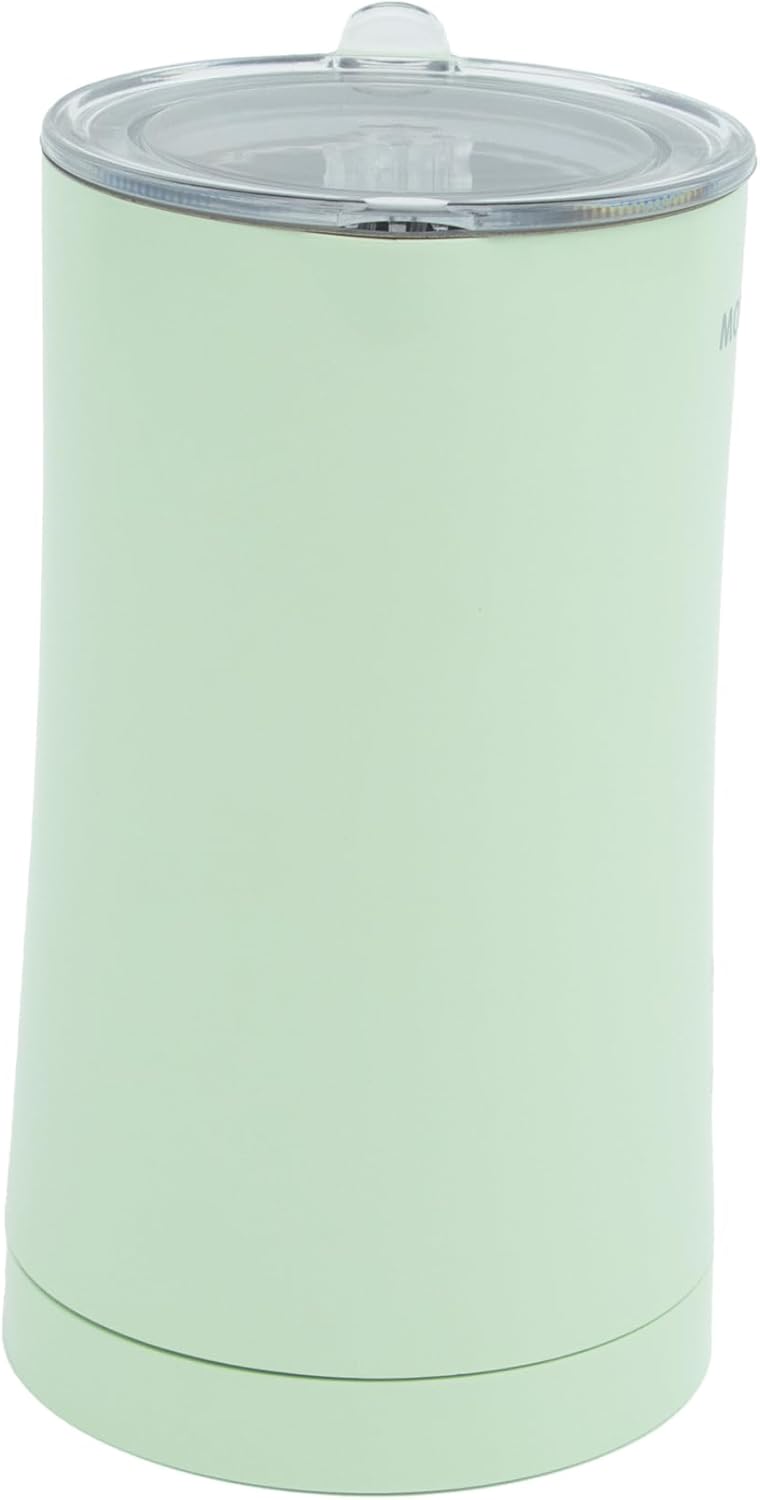 Milk Frother, 4 in 1 Electric Milk Steamer,11.84oz/350ml Automatic Warm and Cold Foam frother for Coffee, Latte, Macchiato, Cappuccino, Hot Chocolate,From the Makers of Mophom 400W,Green