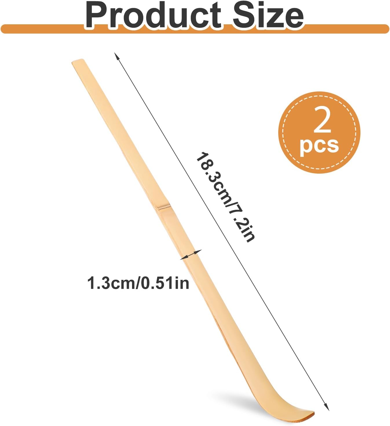 2 Pcs Japanese Bamboo Matcha Scoop, Japanese Chashaku Hooked Green Tea Matcha Spoon for Traditional Tea Ceremony Coffee Spices