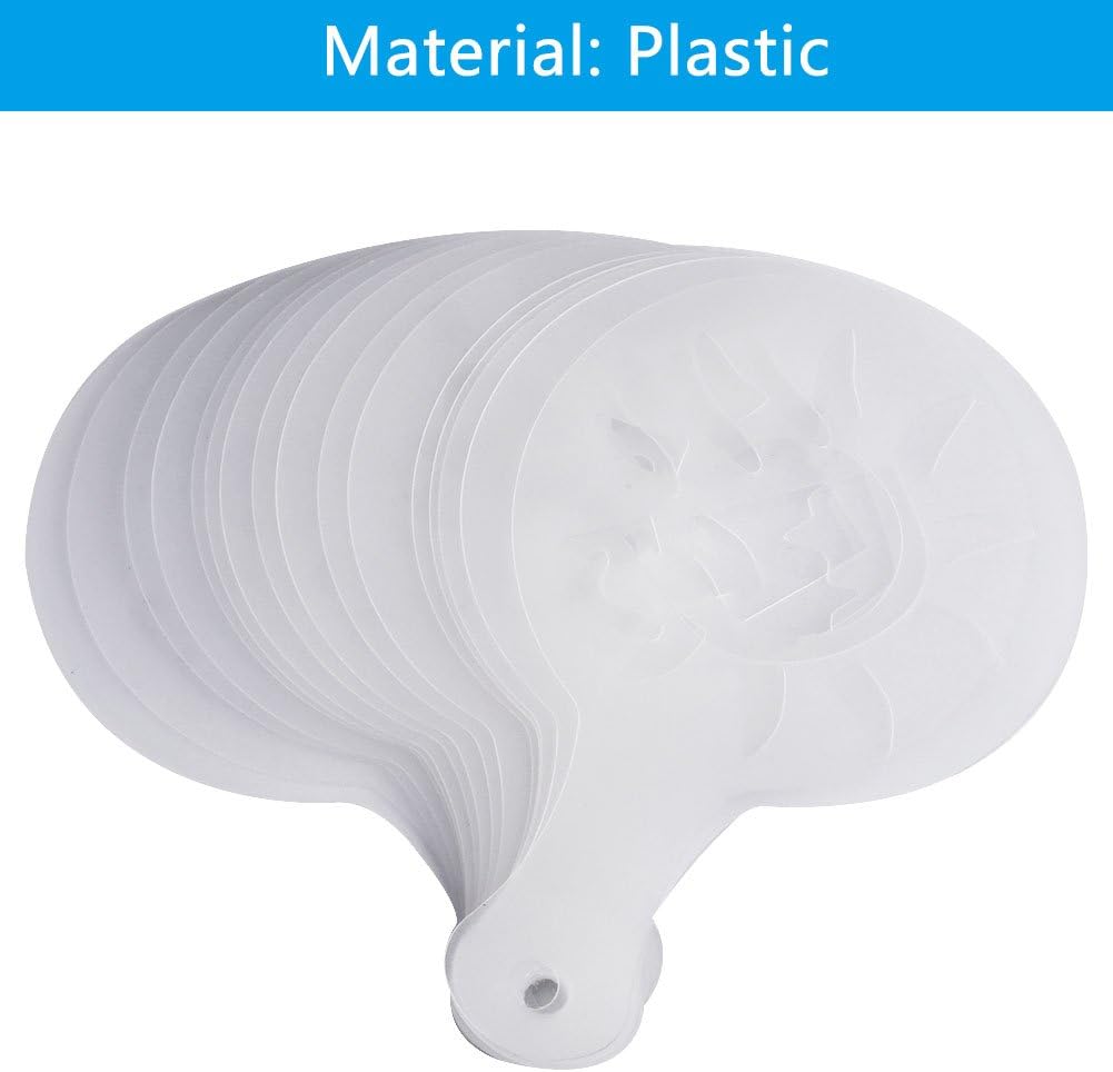 16PCS Coffee Stencils,Plastic Cappuccino Chocolate Latte Art DIY Stencils Tools