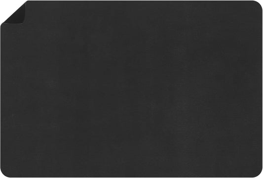 uxcell Silicone Mats for Kitchen Counter, 35.4" x 23.6" Non-Slip Countertop Protector Mat Heat Resistant Coffee Mat Waterproof Table Placemat, Black