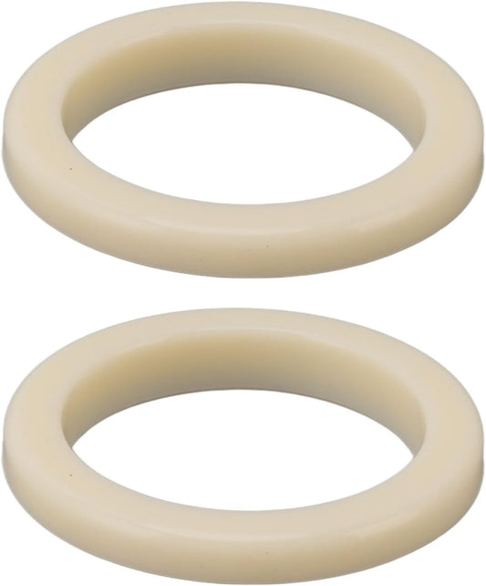 54mm Silicone Steam Ring, 2Pcs Group Head Gasket, Soft Coffee Machine Seal, 6.5cm Outer Diameter Flexible Gasket Replacement Part for 870 878 880 860 840 810 450 500, Beige