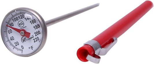 KT THERMO Instant Read 1-Inch Dial Thermometer,Best for The Coffee Drinks,Chocolate Milk Foam