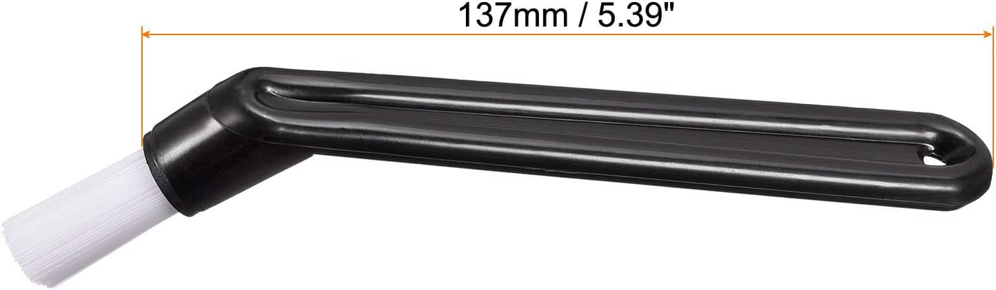 MECCANIXITY Coffee Machine Brush, 5" Length Nylon Head Black for Cleaning Espresso Machines, Grinders
