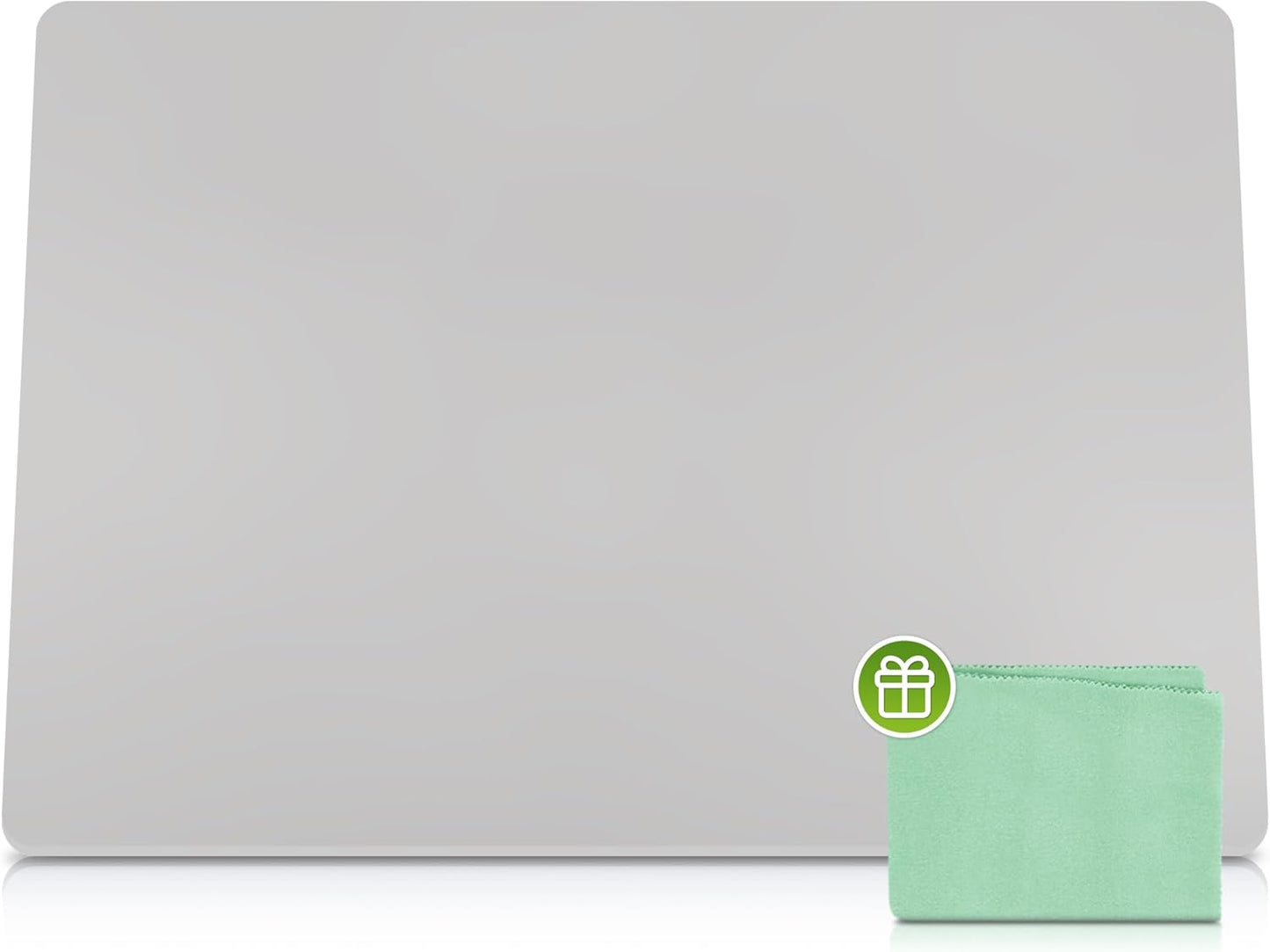 Premium Silicone Mat 25" x 17" Cooking Mat Thick Heat Resistant, Kitchen Counter Mat - Coffee Machine, Glass Top Stove Cover Countertop Protector for Air Fryer, Baking mat (Semi-Translucent)