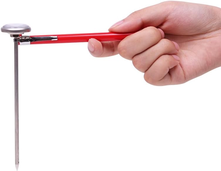 KT THERMO Instant Read 1-Inch Dial Thermometer,Best for The Coffee Drinks,Chocolate Milk Foam