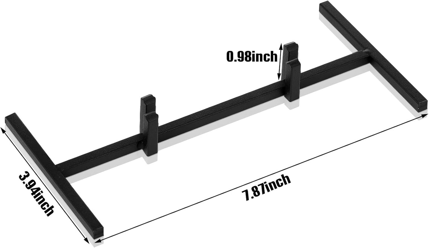 4 Pcs Metal Glass Display Stands Easel for Stained,ceramic Tiles, Plaques, for Picture, Collectibles Ceramic Tiles Photo Office Trade Show Office, or Home(Black,7.87 x 3.94 x 0.98 Inch)