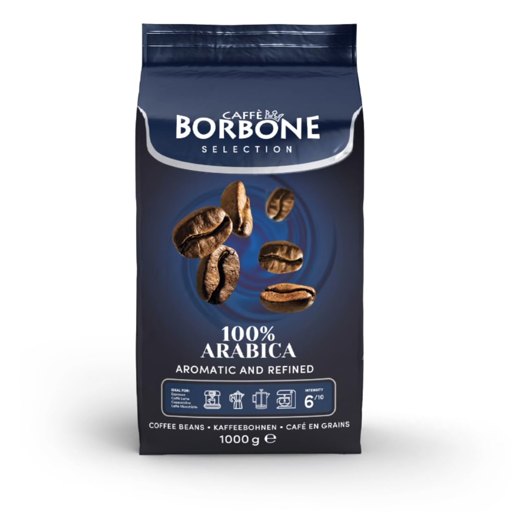 Caffe Borbone Whole Bean Coffee, Medium Roast 100% Arabica Blend, Aromatic and Refined Italian Coffee, 2.2 lb Bag