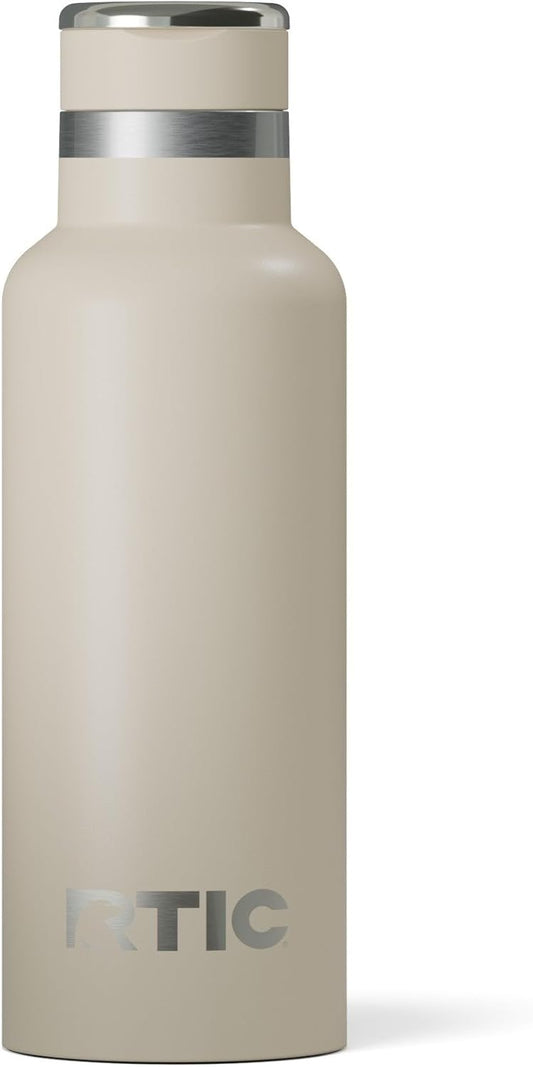 RTIC 16oz Journey Bottle Metal Stainless Steel Vacuum Insulated, BPA Free, Reusable, for Water, Hot and Cold Drinks, Travel, Sports, Camping, Beach