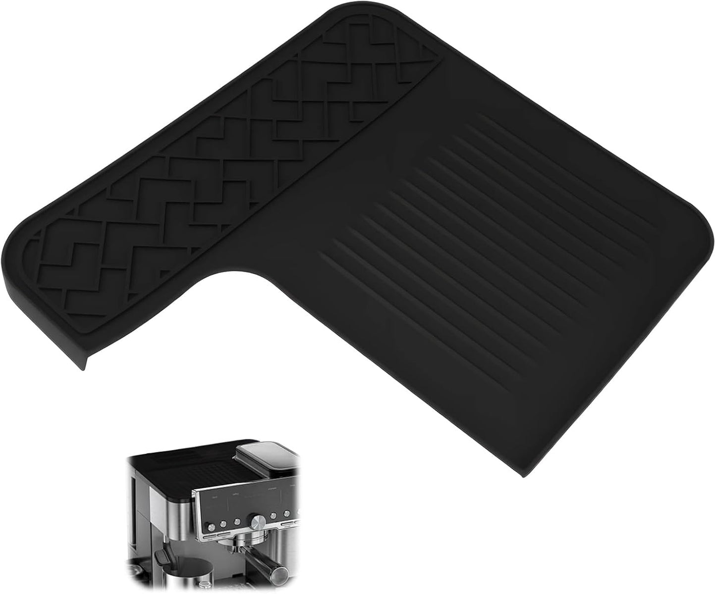 Top Mat for Ninja Luxe Espresso Coffee Machine ES601, Silicone Waterproof Non-Slip Coffee Mat Surface Protector Pad Espresso Machine Accessories