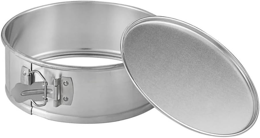 Soro Essentials- 8'' x 3'' Deep Aluminum Round Spring Form Pan- Leak Proof Cheesecake Pan Spring Form Pans with Removable Bottom and Quick Release Latch for Baking Cheesecake Cakes