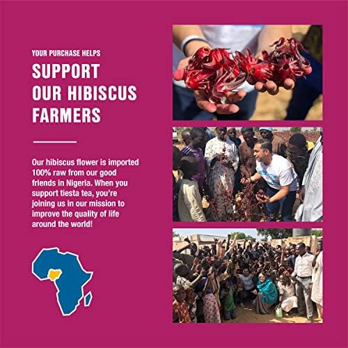 Tiesta Tea - 3lb Hibiscus Flowers, Cut & Sifted Loose Tea, 3lb,1360g, Bulk Resealable Bag, Raw Hibiscus Flower, Agua Fresca, Flor de Jamaica, Baked Goods, Dressings, Jams, Soaps & More, 3-Pack