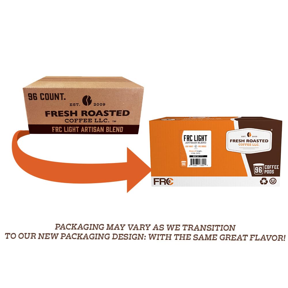 Fresh Roasted Coffee, Organic Donut Shop | USDA Organic, Kosher | Medium Roast 96 Pods for K Cup Brewers