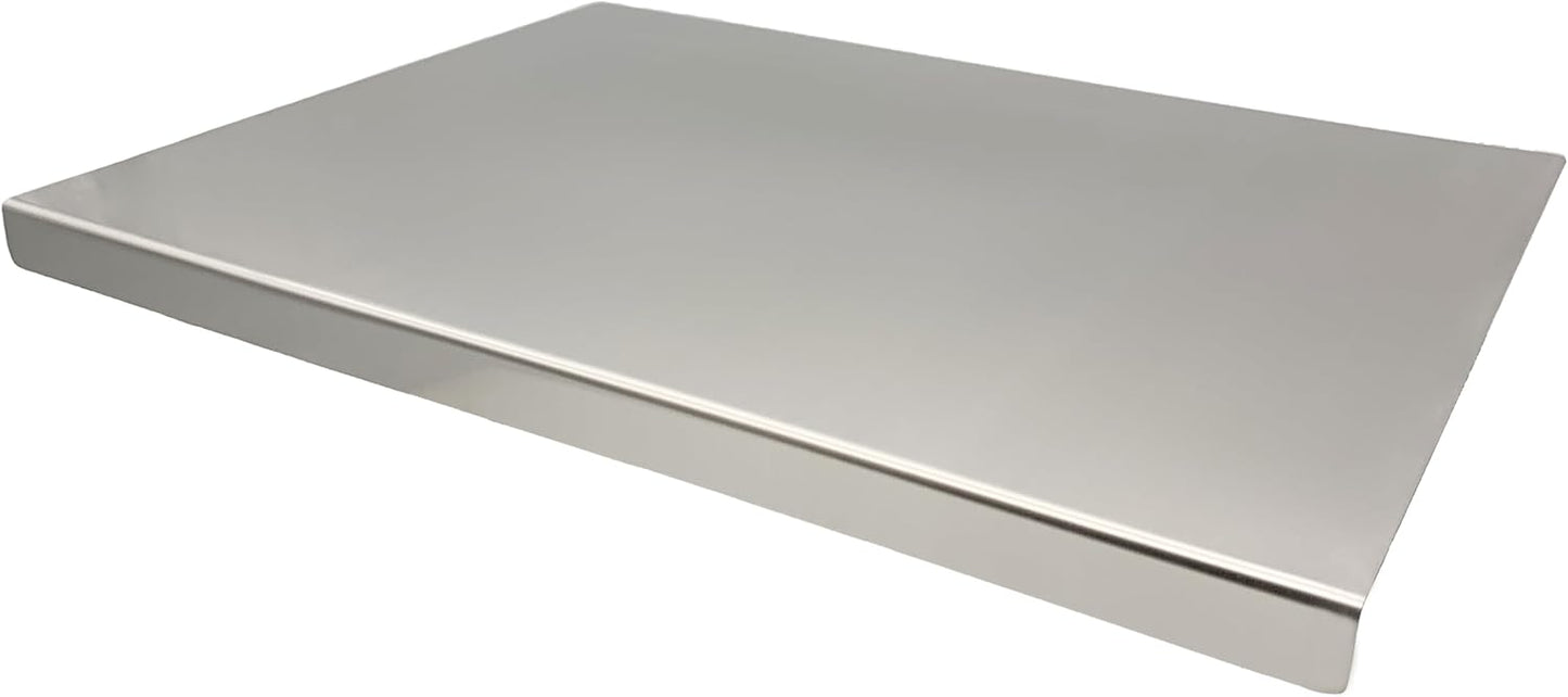Stainless Steel Cutting Boards for Kitchen,Baking Board,Pastry Board,kneading Panel - Suitable for Cutting Vegetables, Fruits, Meat,bread - Easy To Clean and Store (50x40cm/19.6x15.7in)