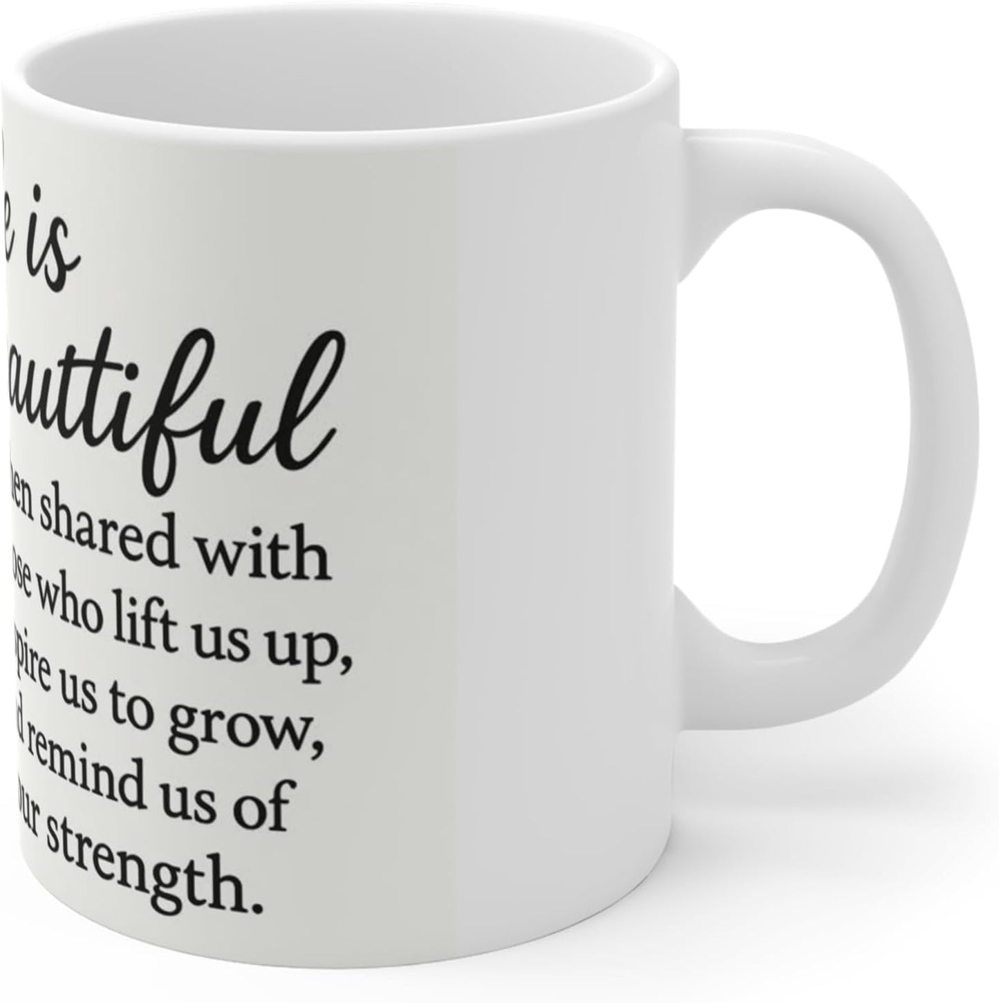 11 OZ Novelty Coffee Mugs - Christmas Gift (Inspirational Floral)