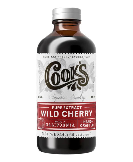 Cook's, Wild Cherry Extract for Baking, Preserves, Syrup, Cookies, Cakes, 16 oz