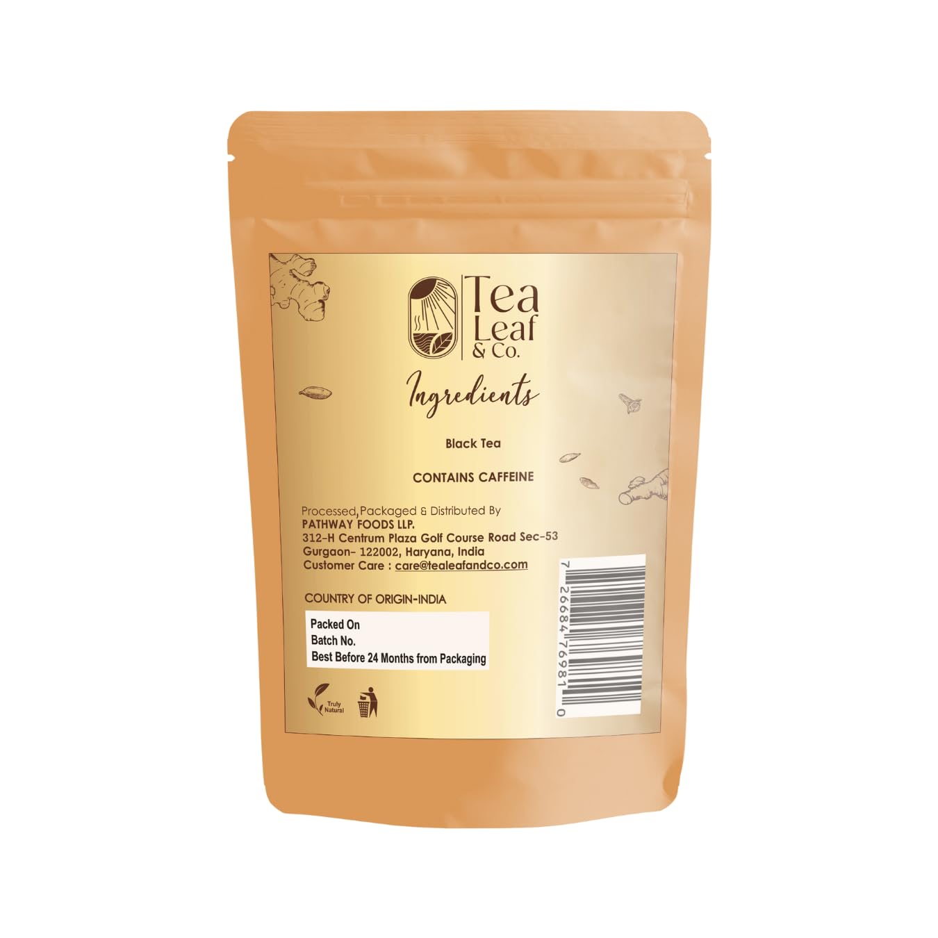 Tealeaf & Co. Classic Assam CTC Chai - 100% Pure Loose Leaf Black Tea - Low Caffeine Premium Tea - Upto 50 Servings (3.52oz/100gm)