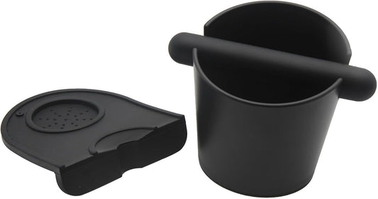 5inch Knock Box Espresso Knock Box Silicone coffee Tamper Mat Espresso Machine Accessories Set of 2 with Removable Knock Bar and Anti-Slip Base for Home Office Barista Tools for Bar Shop