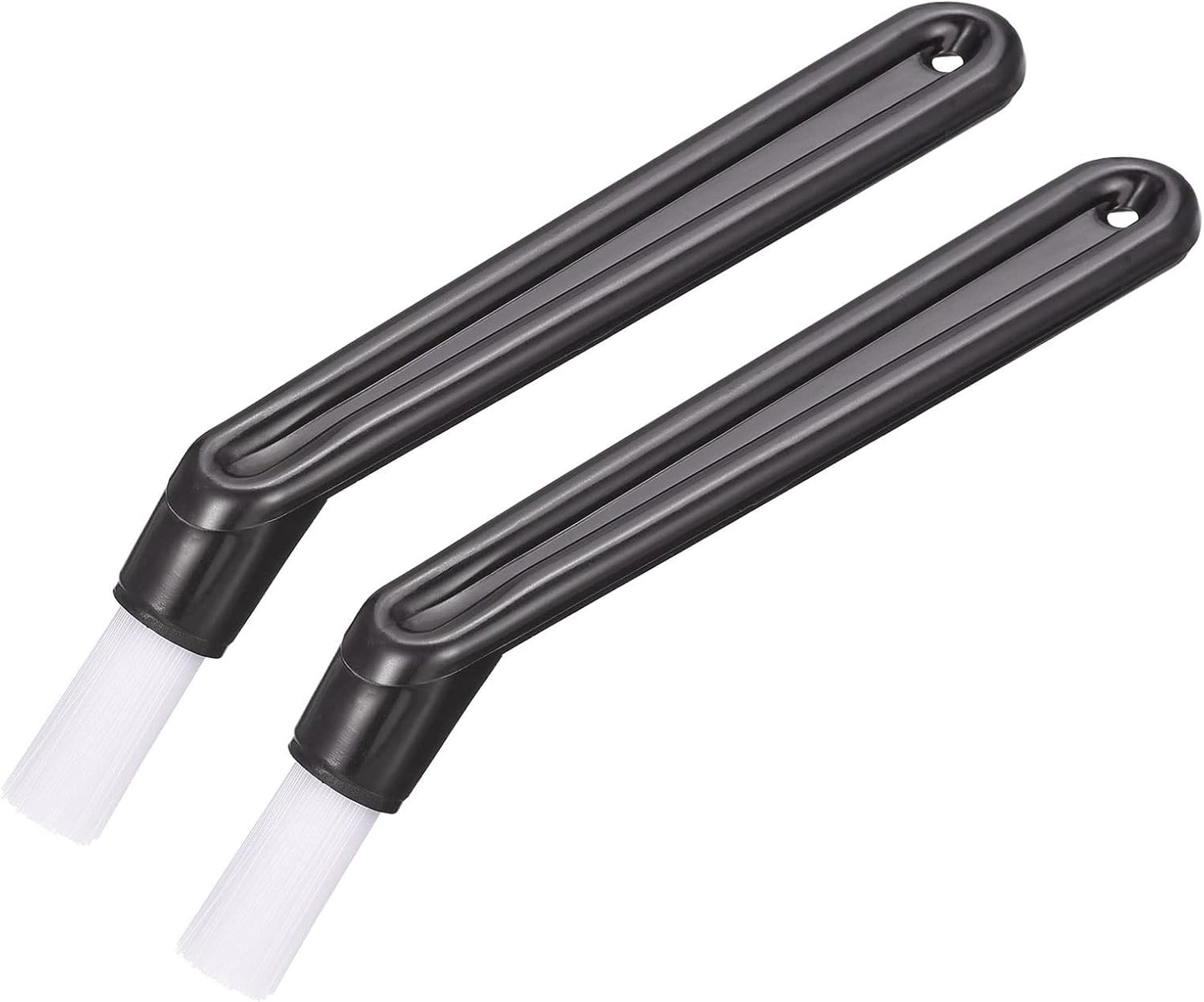 MECCANIXITY Coffee Machine Brush, 5.39" Length Nylon Head Black for Cleaning Espresso Machines, Grinders Pack of 2