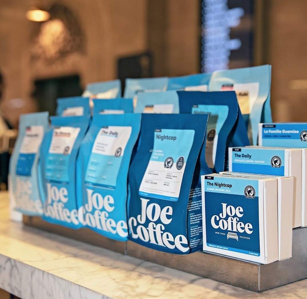 Joe Coffee Company (NYC Roaster), Nightcap Decaffeinated Ground Specialty Coffee, 12 oz Bag, RFA Certified, Kosher, Climate Friendly