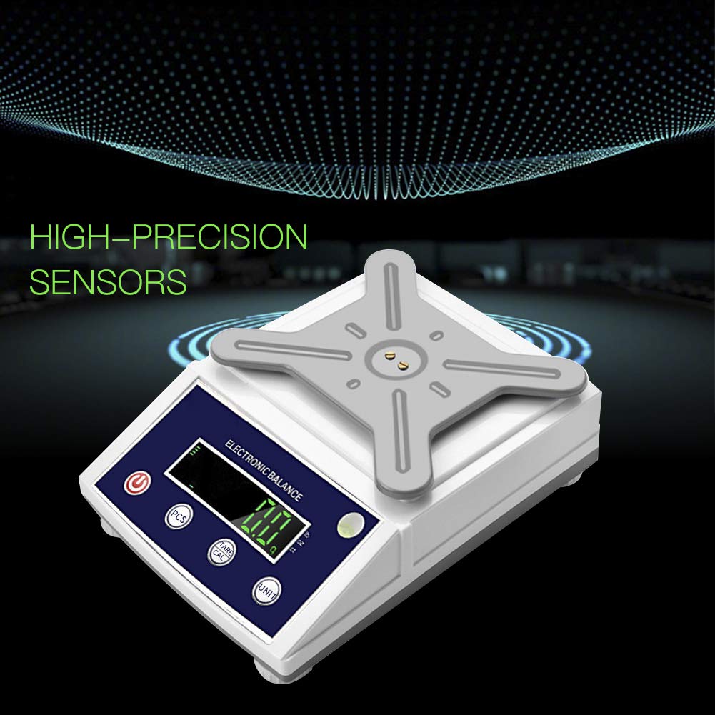 High-Precision Laboratory Digital Analytical Balance Electronic Scales Industrial Scale (10kg/0.1g (Square Pan))